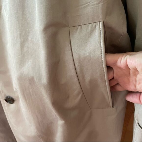 BOSS Hugo Boss Men’s Light Tan Trench Coat 46R - Picture 6 of 14